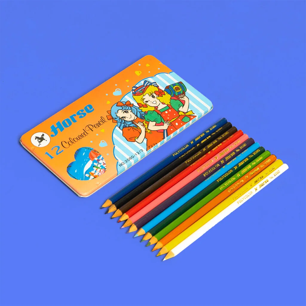สีไม้ตราม้า 12 สี กล่องเหล็ก นานมี