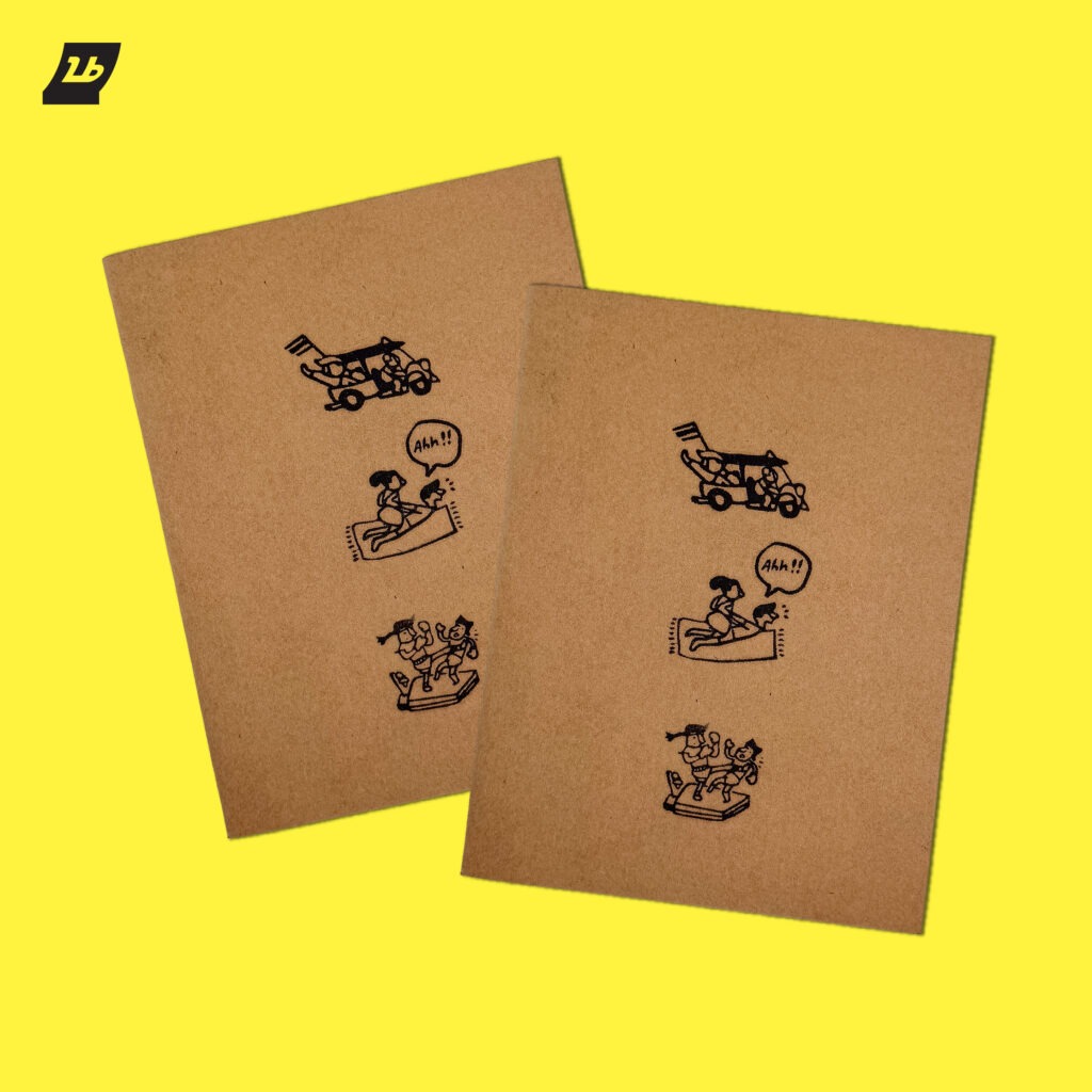 สมุดโน้ตปั๊มมือ Pop Shop